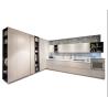 Buy cheap Walnut Wood Modern MDF Kitchen Cabinets With Drawers Kitchen Furniture from wholesalers