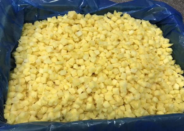 Buy cheap Delicious 10*10mm 15*15mm IQF Pineapple Cubes from wholesalers