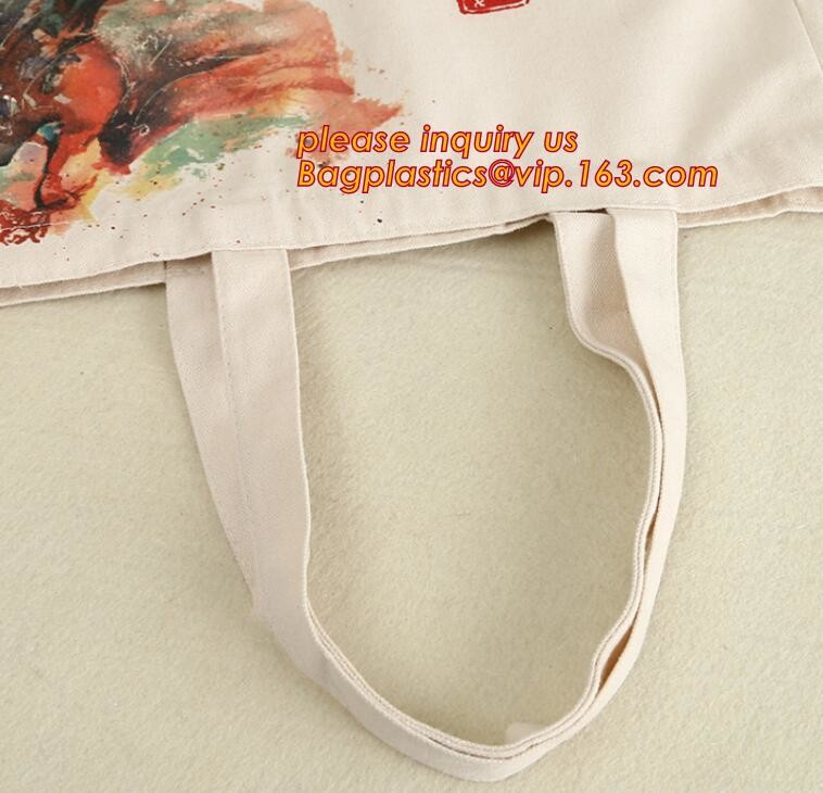 Free Sample Reusable strong 12oz canvas tote bag with your logo cotton shopping handle bag,bleached cotton drawstring ha