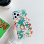 Anti Drop Finger Grip Phone Case IMD TPU Floral Pattern Ring Holder for Iphone