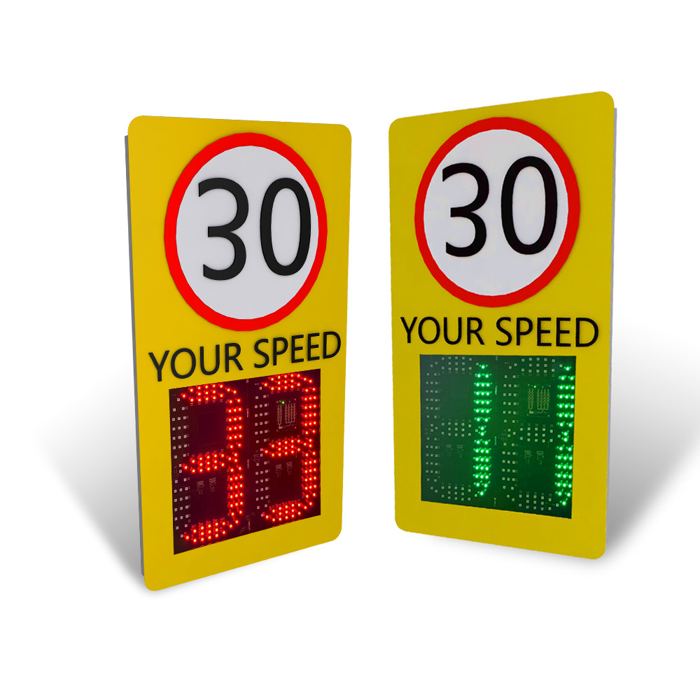 Over 150 Meters Radar Speed Sign With Mobile App Control Ip54