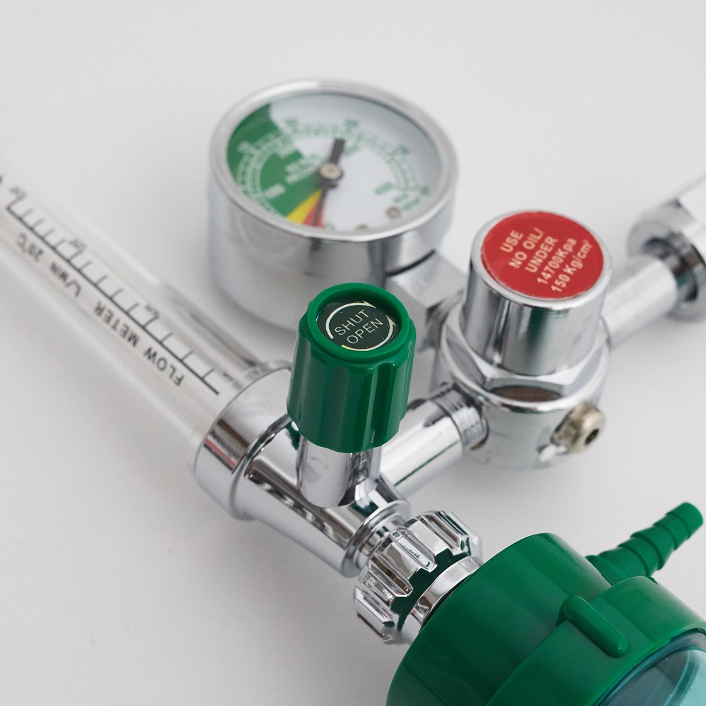 Customizable O2 Pressure Reducer Oxygen Gauge Flow Meter for Industrial Applications