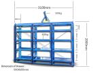 Storehouse Steel Plate Drawer Injection Mold Racks With Heavy Duty Hoist Crane