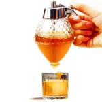 Portable Juice Bee Storage Glass Drip Bottles / 200ML Plastic Honey Dispenser