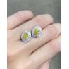 Buy cheap Oval Brilliant Cut Lab Diamond Jewelry Diamond Stud Earrings 0.5ct VS1 from wholesalers