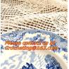 Buy cheap Round Hand Crochet table clothing - table cover - white , for wedding and banquet from wholesalers