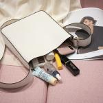 White Thin Strap Crossbody Bag 22cm 14cm Polyester Lining