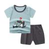 Buy cheap Summer Kids Pajama Set Plain Animal Short Sleeve Tee And Shorts from wholesalers