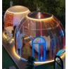 Buy cheap Modern Design Full House Prefab Outdoor Polycarbonate Clear Geodesic Bubble Dome Tent Hotel Dining Park-Green PC Houses Glamping from wholesalers