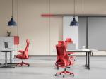 Adjustable Height Swivel Manager Chair Modern Fabric Office Furniture for