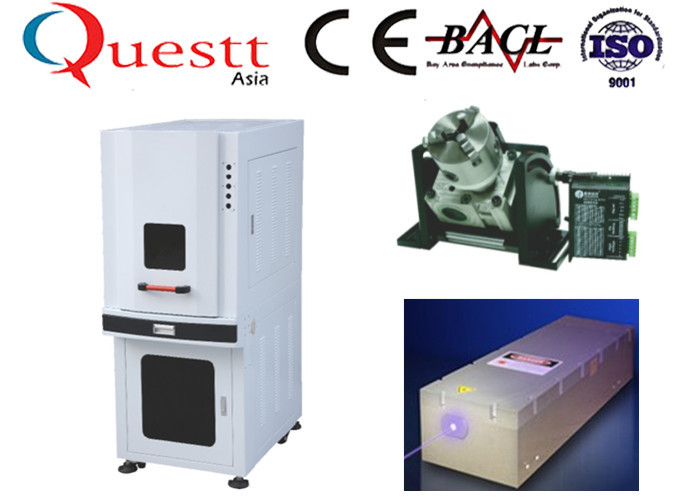 3w 5w 10w Uv Button Laser Marking Machine For Plastic And Glasses