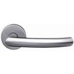 Passage Lever Set With Round Escutcheon , Privacy Function Exterior Lever Door