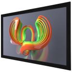 Buy cheap 3D Sliver Wall Mount Fixed Frame Projection Screen , Deluxe Home Cinema from wholesalers