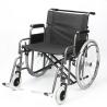 Buy cheap 8 Inch Front Wheel Folding Steel Wheelchair Obesity Large Body Weight 51cm Sitting Height from wholesalers