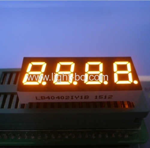 4 digit 0.4 common anode pure green 7 segment led display for instrument panel