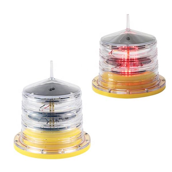 Buy cheap Yellow Red Color 4NM Solar Powered Navigation Yacht Marine Lantern from wholesalers