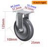 Buy cheap Zinc Coating Light Duty Casters Grey 4 Inch Chair Casters 364P-76 from wholesalers