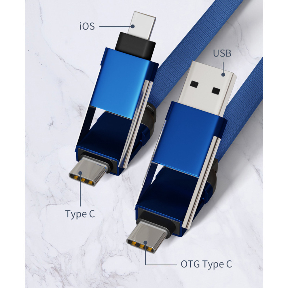 Corkscrew Portable TPE Data Charging Cable Phone USB Charging Cable