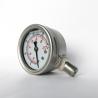 Buy cheap 2.5" 30 PSI Glycerin-filled Manometer SUS 316 Tube/Socket All Stainless Steel Pressure Gauge from wholesalers