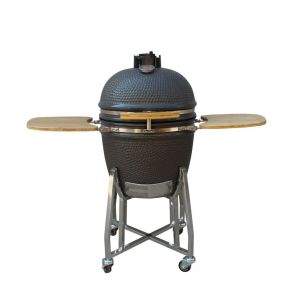 Buy cheap 22 Inch Kamado Grill High Degree Fired Resistance Outdoor Charcoal Grill Grey color from wholesalers
