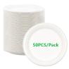 Buy cheap Disposable Surgacane Bagasse Pulp Round Food Plate 8.75 Inch In White And Nature Color from wholesalers