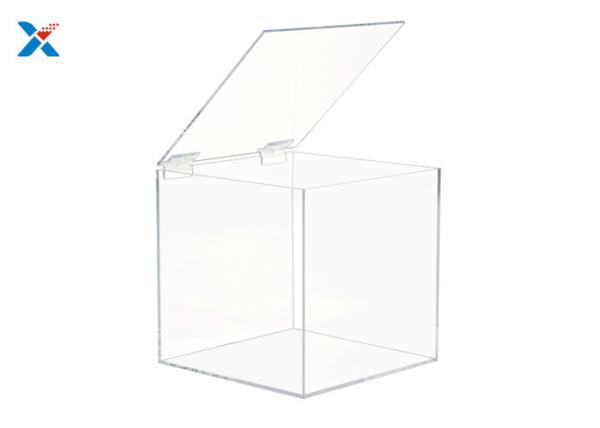 Buy cheap Retail Store 5 Sided Acrylic Display Case Box With Hinged Lid For Candy Bin from wholesalers