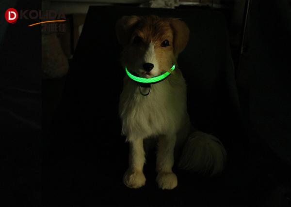 Quality Size S / M / L Light Up Dog Collar LED Nylon Chain Choke Training Leashes for sale