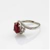 Buy cheap Women Jewelry 8mmx10mm Oval Blue Topaz Cubic Zircon Sterling Silver Ring (R188) from wholesalers