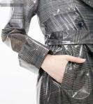 Woman ' S Windbreaker Plaid 0.15MM Tpu Material Recyclable