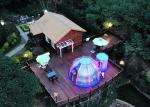 Luxury Transparent Geodesic Crystal Dome Tent For Resort Glamping Event