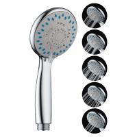Buy cheap ABS TPR Shower Spray Head , 0.3MPA Chrome Plated Hanging Shower Head product