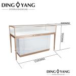 No Installation Beautiful Appearance Glass Wooden Jewlery Counter Displays