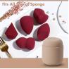 Buy cheap Washable Breathable Silicone Makeup Sponge Holder Beauty Sponge Blender Travel Case from wholesalers