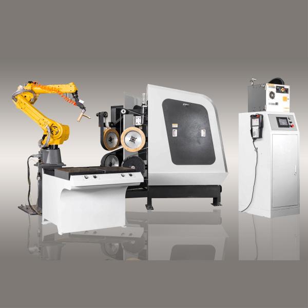 Buy cheap 4000mm Sand Belt Robotic Polishing Machine Cell For Metal from wholesalers