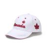 Buy cheap SGS 6 Panel Custom Embroidered Baseball Caps Canada Maple Leaves from wholesalers