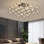 modern dining room glass star chandeliers Bedroom Living Room Constellation