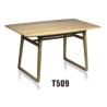 Buy cheap America style mid century wooden rectangle dining table with slab leg from wholesalers