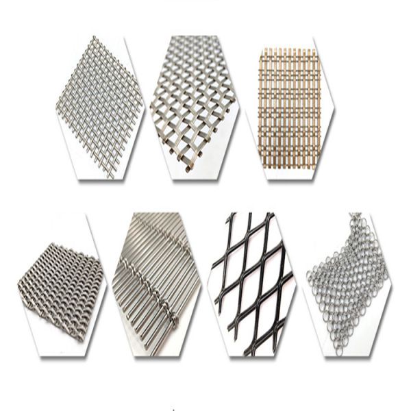 Color Electroplated Woven Wire Mesh Partition Walls Decorative Brass Mesh Screen