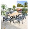 Buy cheap OEM Acceptable European Design PE Rattan Chair and Aluminium Table for Outdoor Furniture from wholesalers
