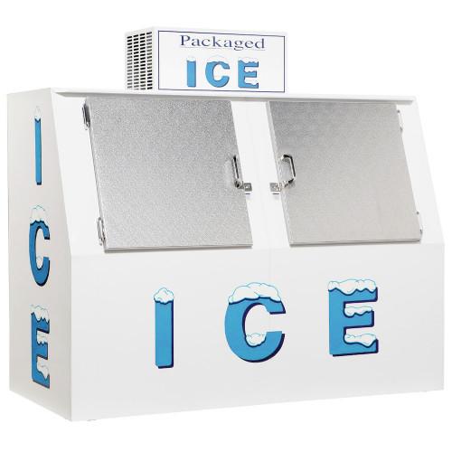 Buy cheap Double slant doors ice merchandiser for gas station bagged ice stroaged from wholesalers