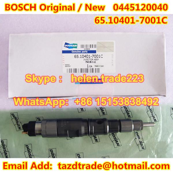 Buy cheap BOSCH Original Injector 0445120040 /65.10401-7001C /65104017001C for DAEWOO DOOSAN from wholesalers