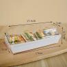 Buy cheap Charcuterie Box With Clear Safety Lid 5 Brown Square Disposable Food Container Bakery Bread Box Brown Baking from wholesalers