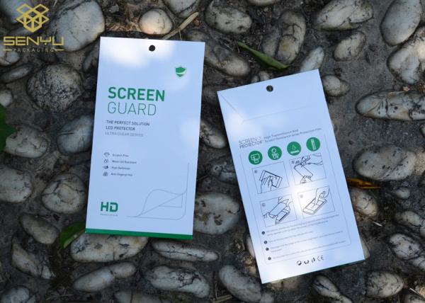 Buy cheap 350g art paper Printed Mobile Accessories Packaging Tempered Glass Screen Protector Box from wholesalers