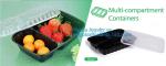 stackable airtight food tray 5 compartments,Professional design plastic sea food