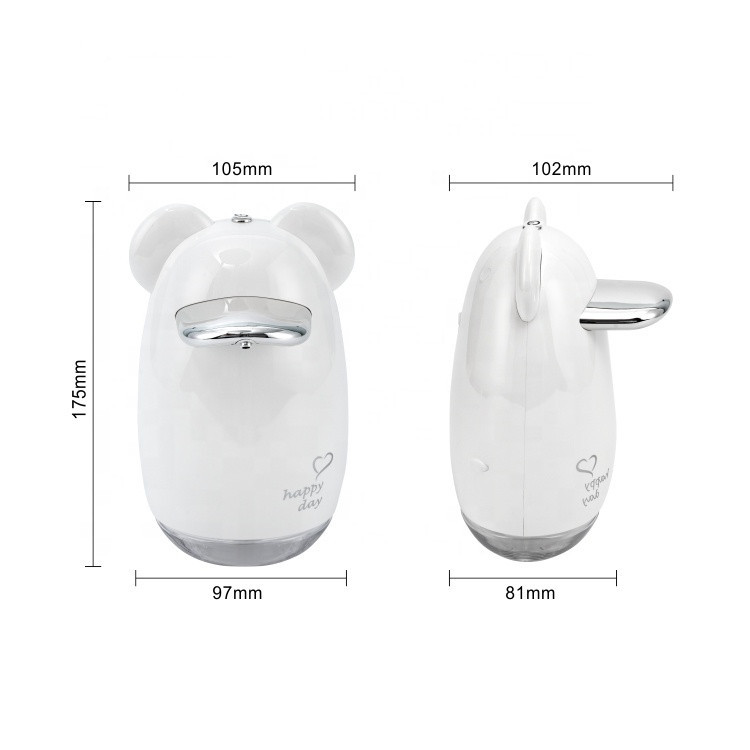 PETG Countertop Touchless Hand Sanitizer Dispenser 5CM Infrared Sensor