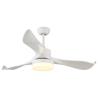 Buy cheap 220V Ceiling Fan Light LED Energy Remote Control Ceiling Light Fan Indoor Living Room White Ceiling Fan(WH-CLL-21) from wholesalers