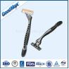 Buy cheap Rubber Grip Mens Disposable Razors Customer Logo With Pivoting Rounded Head from wholesalers