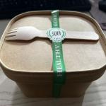17 Cm Disposable Takeaway Brown Rectangle Kraft Paper Food Container With