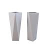 Buy cheap Outdoor standing planter white irregular quadrilateral flower pots from wholesalers