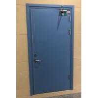Buy cheap Standard Inward Opening Fire Rated Steel Door Aluminium Frame Stainless Screen product